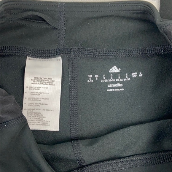 ADIDAS Ombre Climalite Cropped Leggings Small - Picture 3 of 4